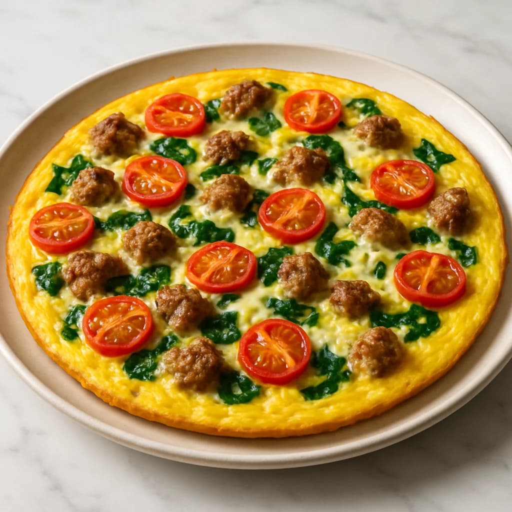 Tuscan Sausage Breakfast Frittata recipe