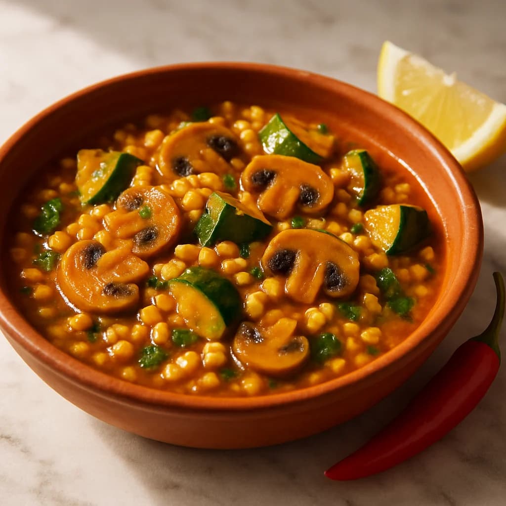 UK-Inspired Barley Vegetable Hotpot recipe