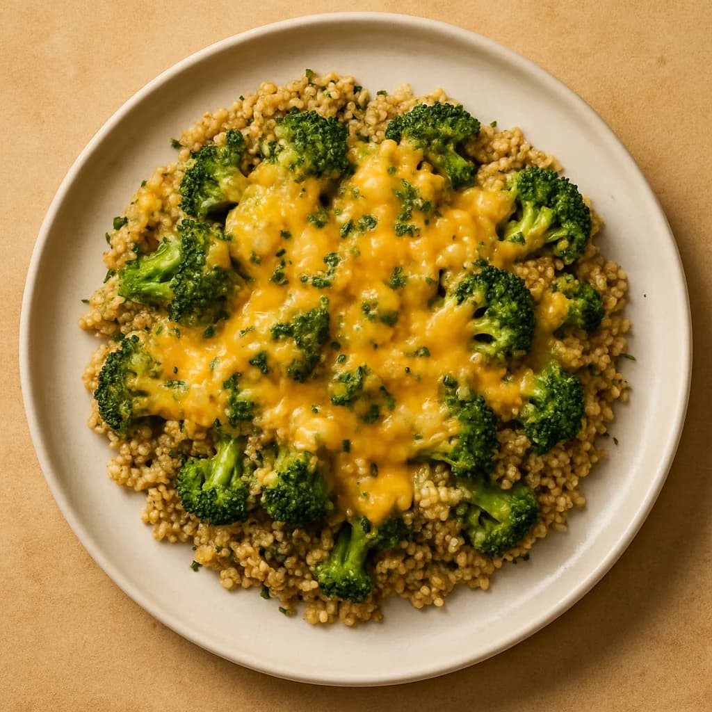 Cheesy Broccoli and Quinoa Bake recipe