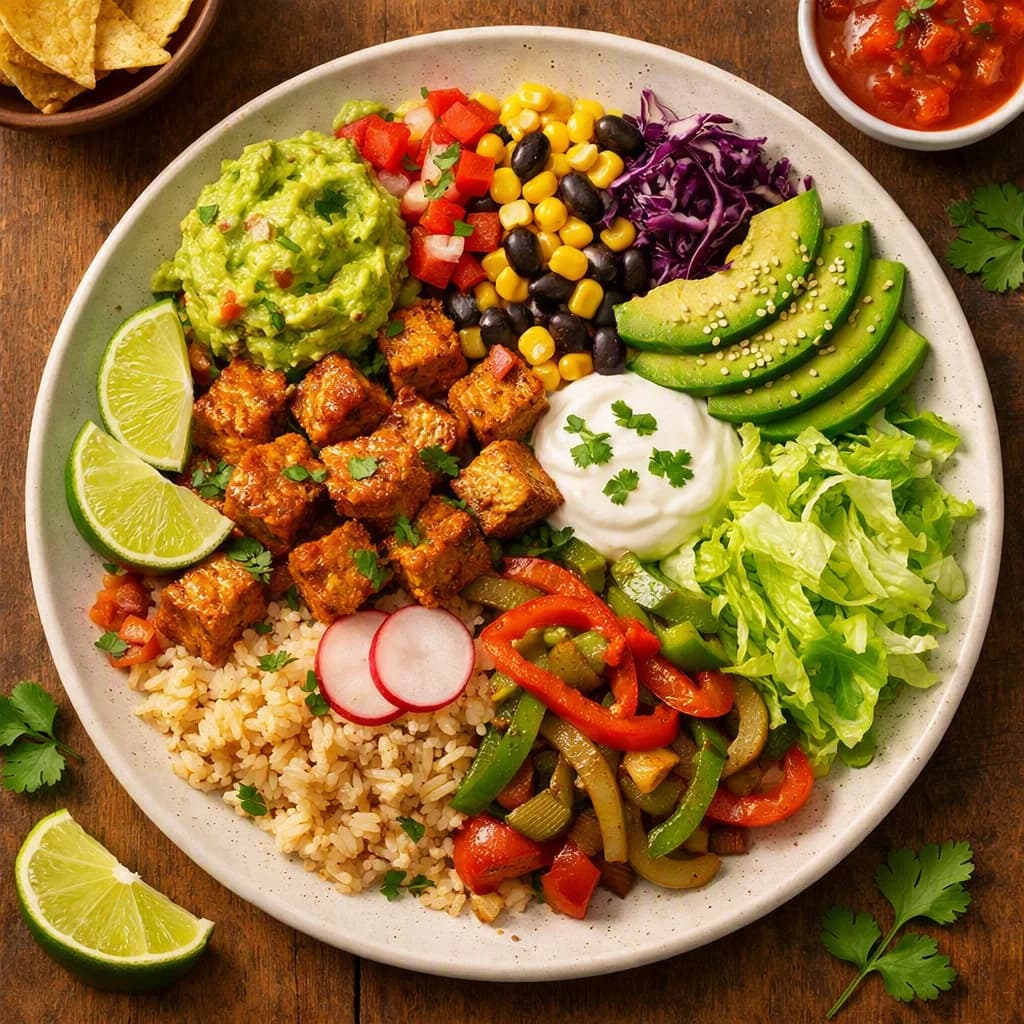 Chipotle Tofu Burrito Bowl recipe