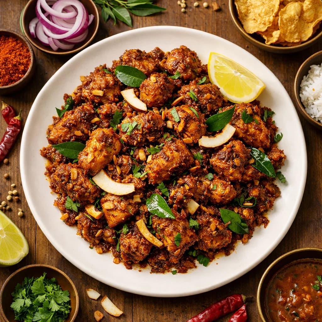 Coastal Karnataka Chicken Sukka recipe