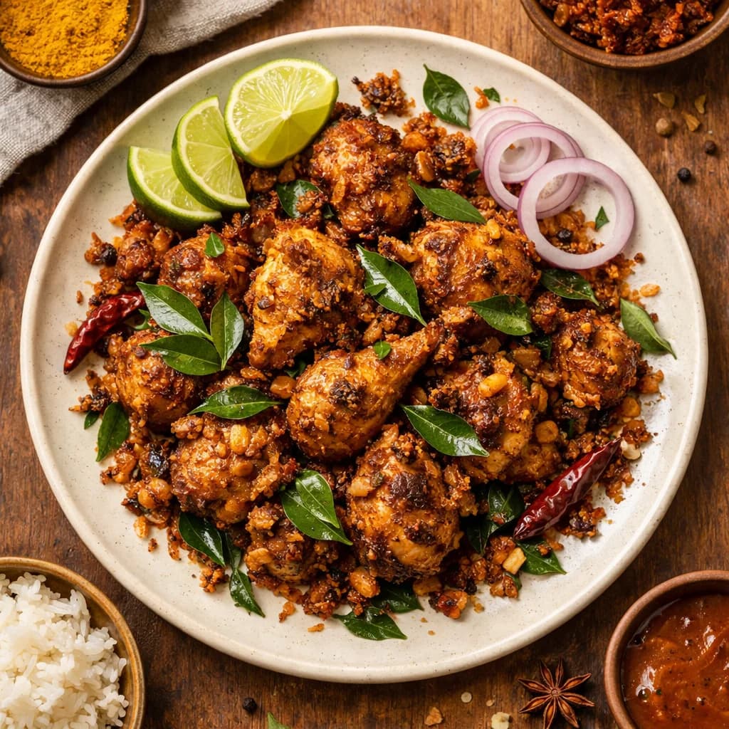 Coastal Mangalorean Chicken Sukka recipe