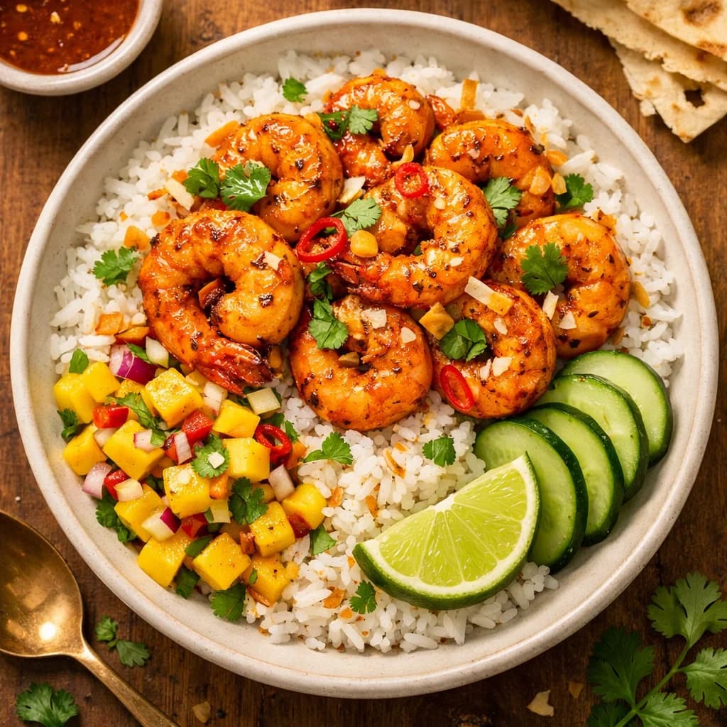 Coastal Prawn and Coconut Rice Bowl recipe