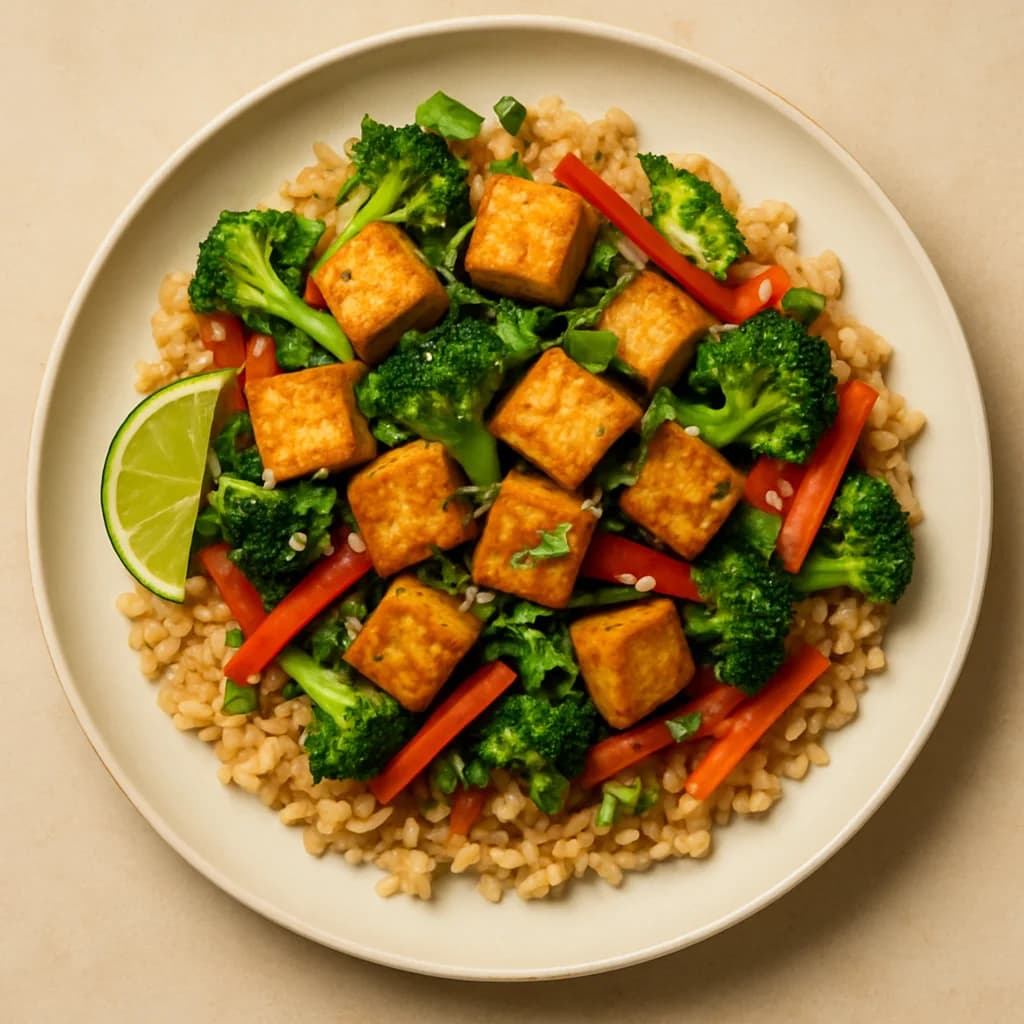 Coconut Lime Tofu Stir Fry recipe