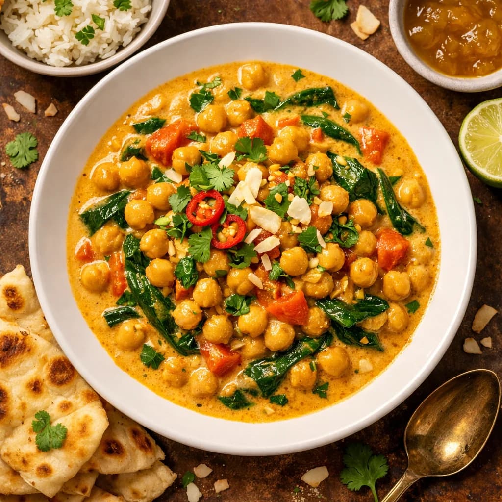 Creamy Coconut Chickpea Curry recipe