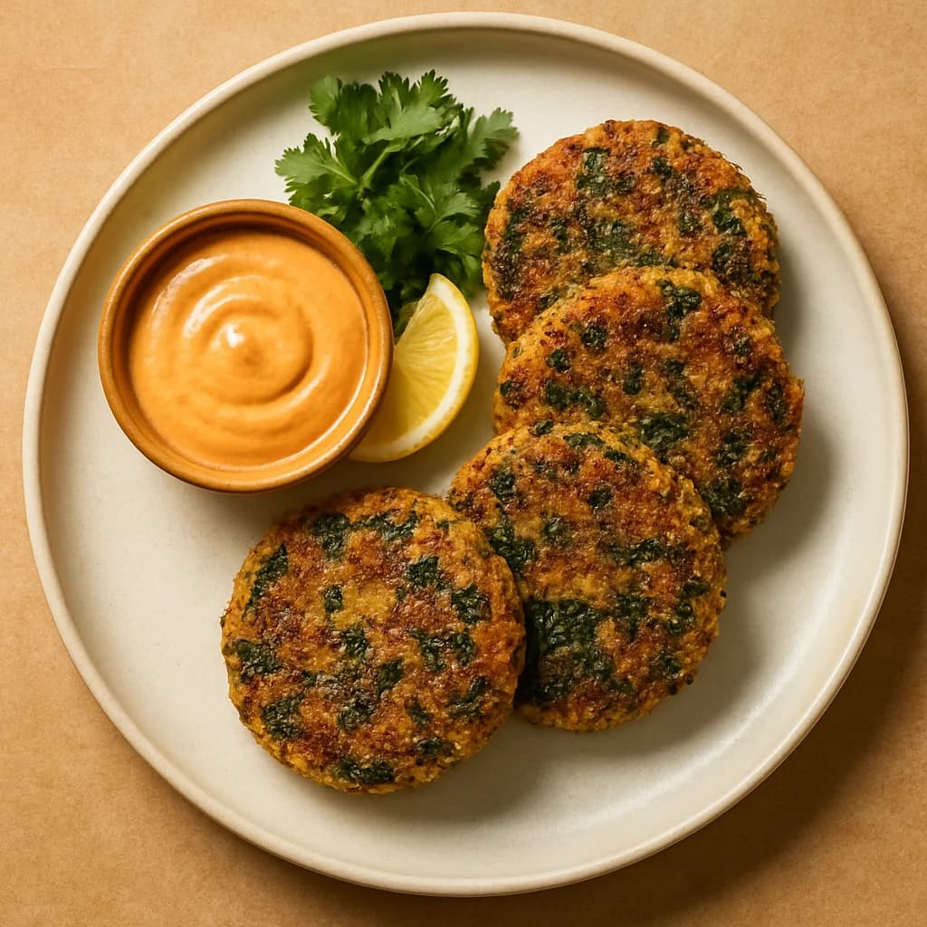Crispy Quinoa and Spinach Cutlets recipe
