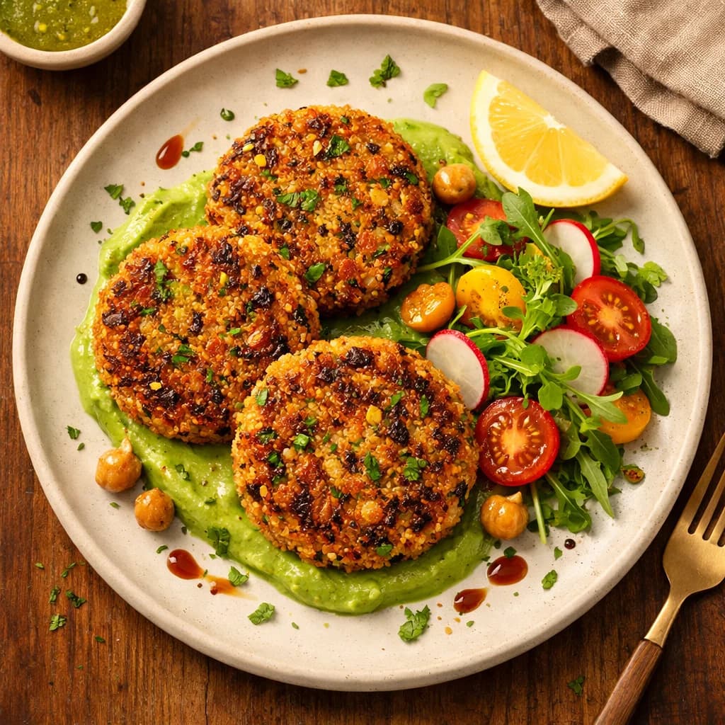 Crispy Quinoa and Vegetable Patties recipe