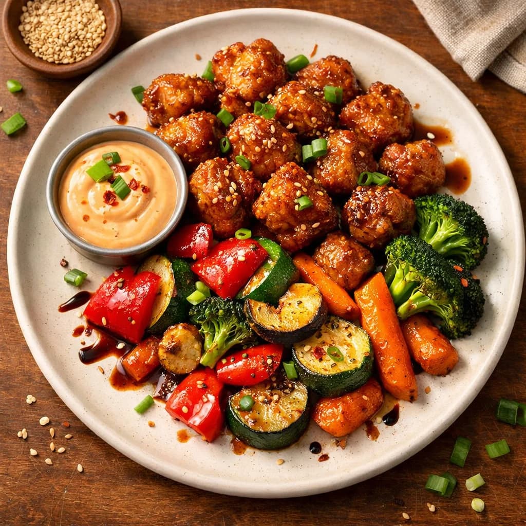 Crispy Soy Chunk and Veggie Bites recipe