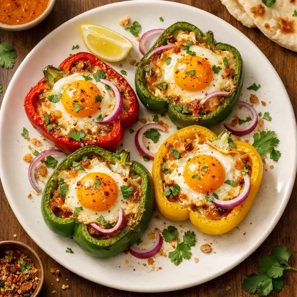 Egg-Stuffed Bell Pepper Bake recipe