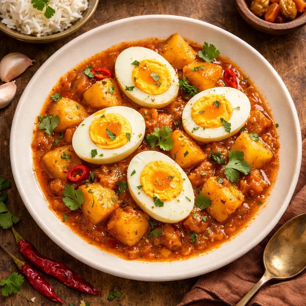 Flavorsome Egg and Potato Curry recipe