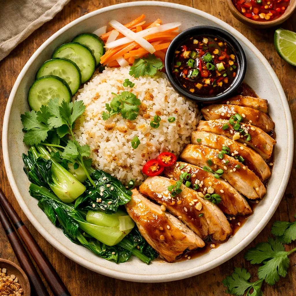 Fragrant Chicken Rice Bowl recipe