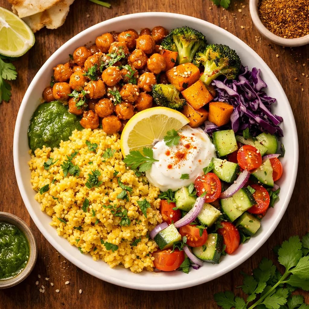 Golden Millet and Chickpea Bowl recipe