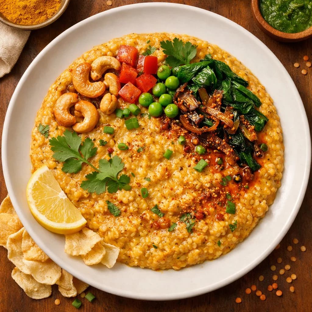 Golden Millet and Lentil Porridge recipe
