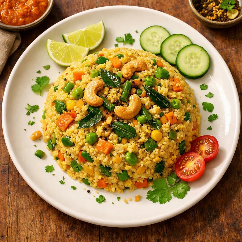 Golden Millet and Vegetable Upma recipe