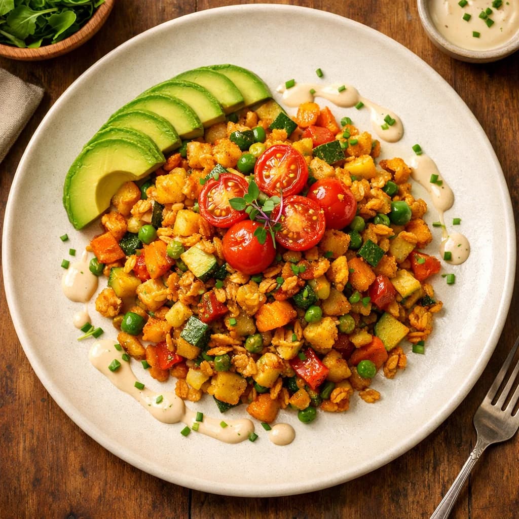 Golden Oat and Vegetable Hash recipe