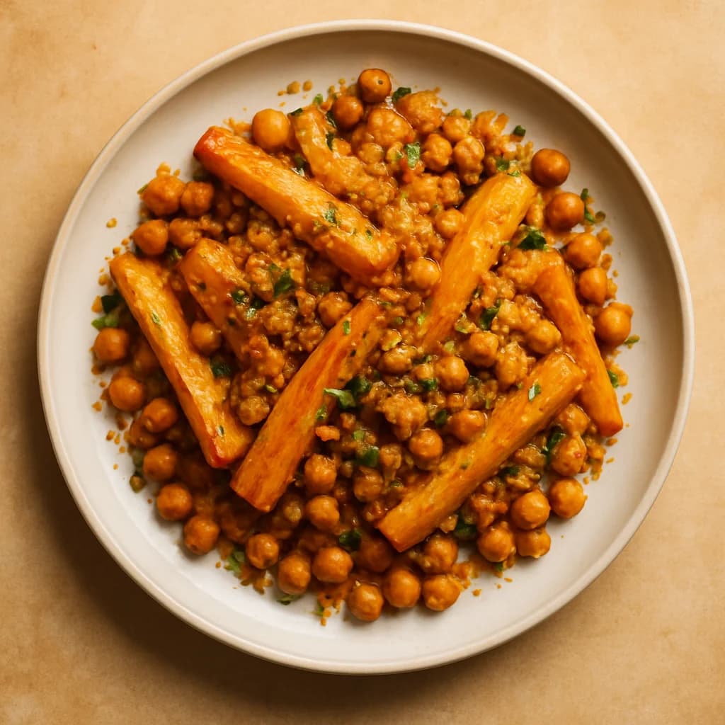 Golden Parsnip and Chickpea Bake recipe
