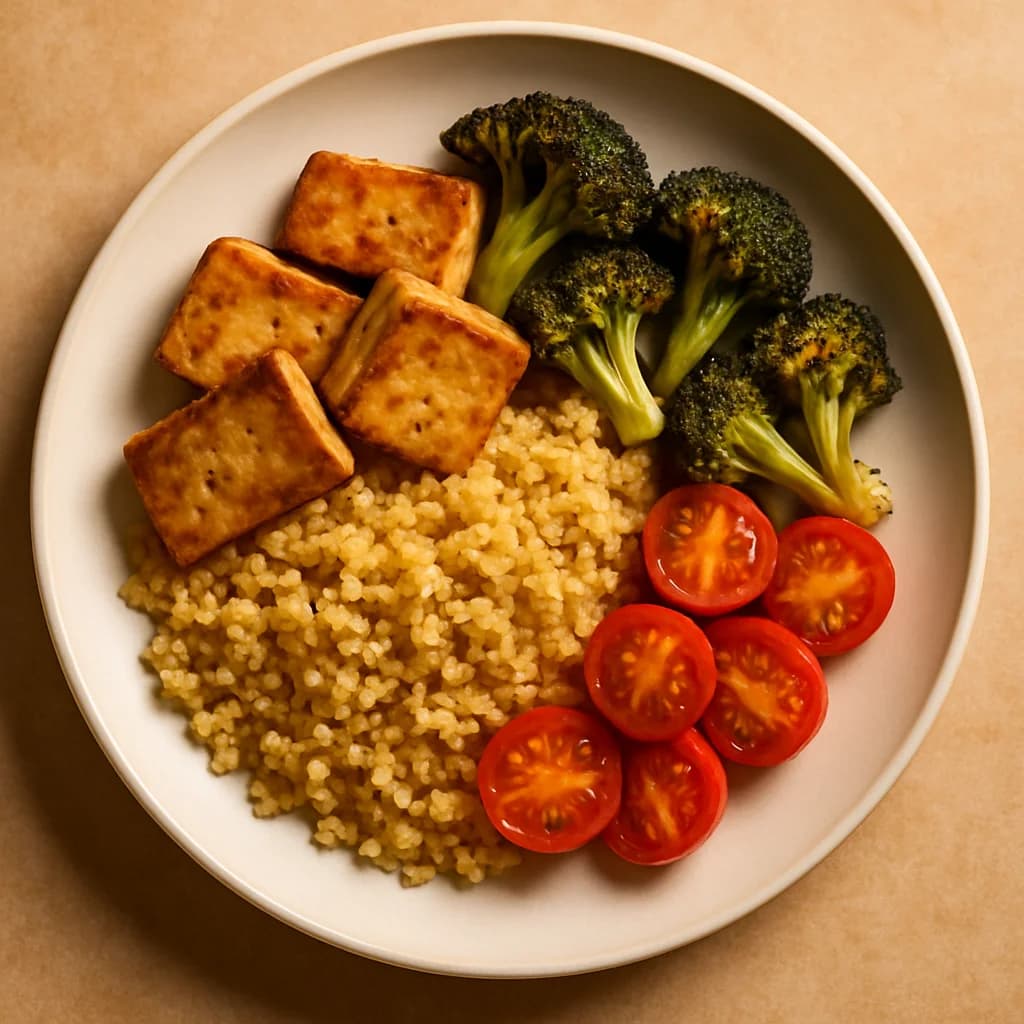 Golden Quinoa and Tofu Bowl recipe