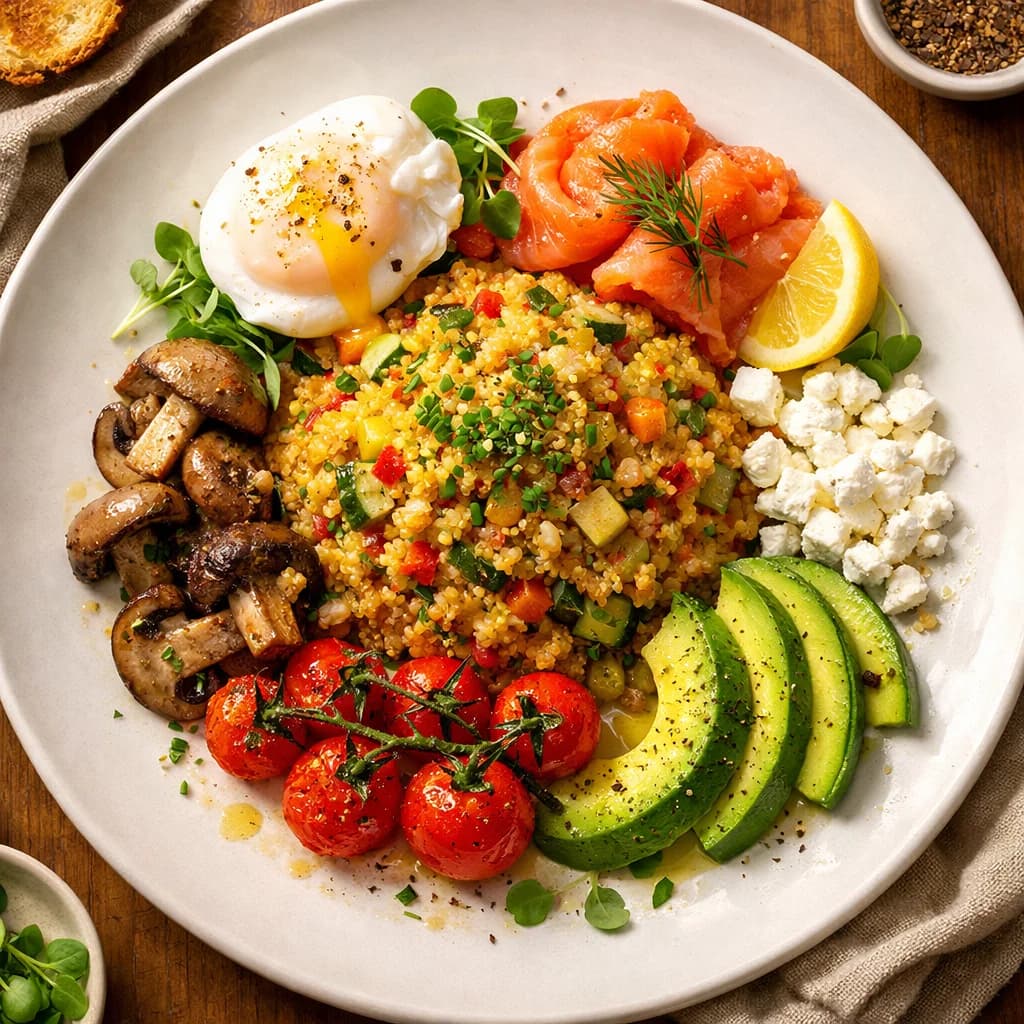 Golden Quinoa Breakfast Medley recipe
