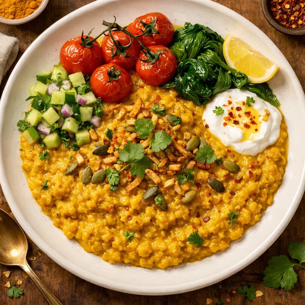 Golden Spiced Lentil Porridge recipe
