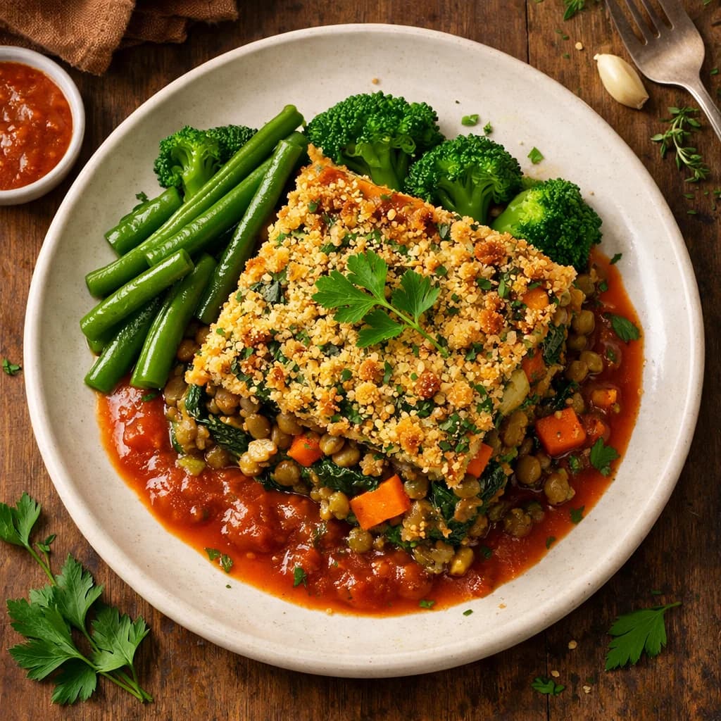 Hearty Lentil and Vegetable Bake recipe