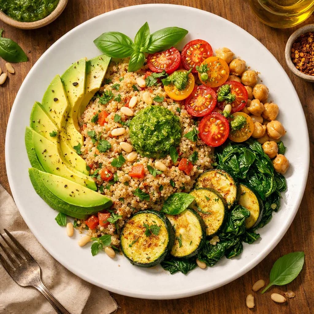 Herbed Tomato Quinoa Bowl recipe