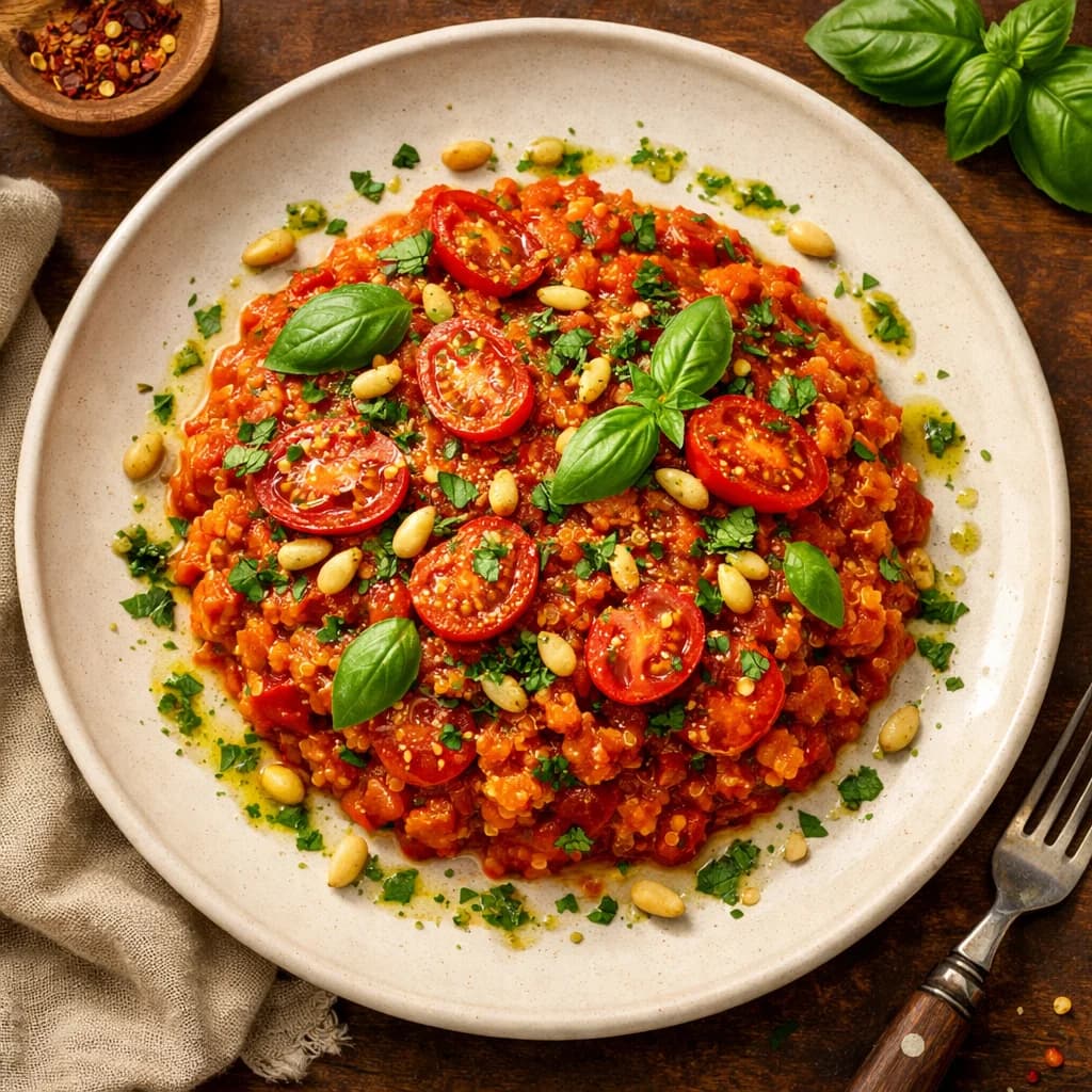 Herbed Tomato Quinoa Risotto recipe