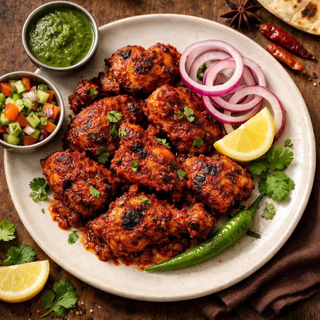 Kolhapuri Chicken Tawa Fry recipe