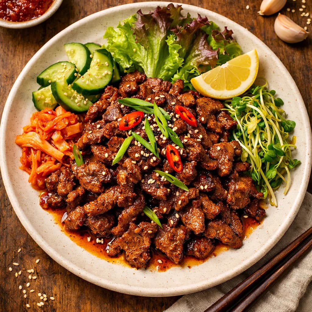 Korean Spiced Lamb Bulgogi recipe
