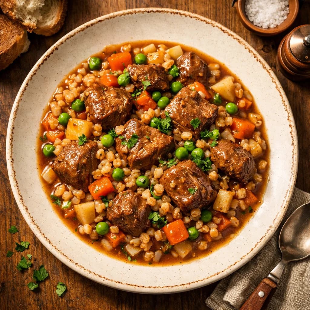 Lamb and Pearl Barley Stew recipe