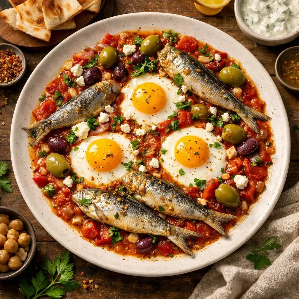 Mediterranean Sardine Shakshuka recipe