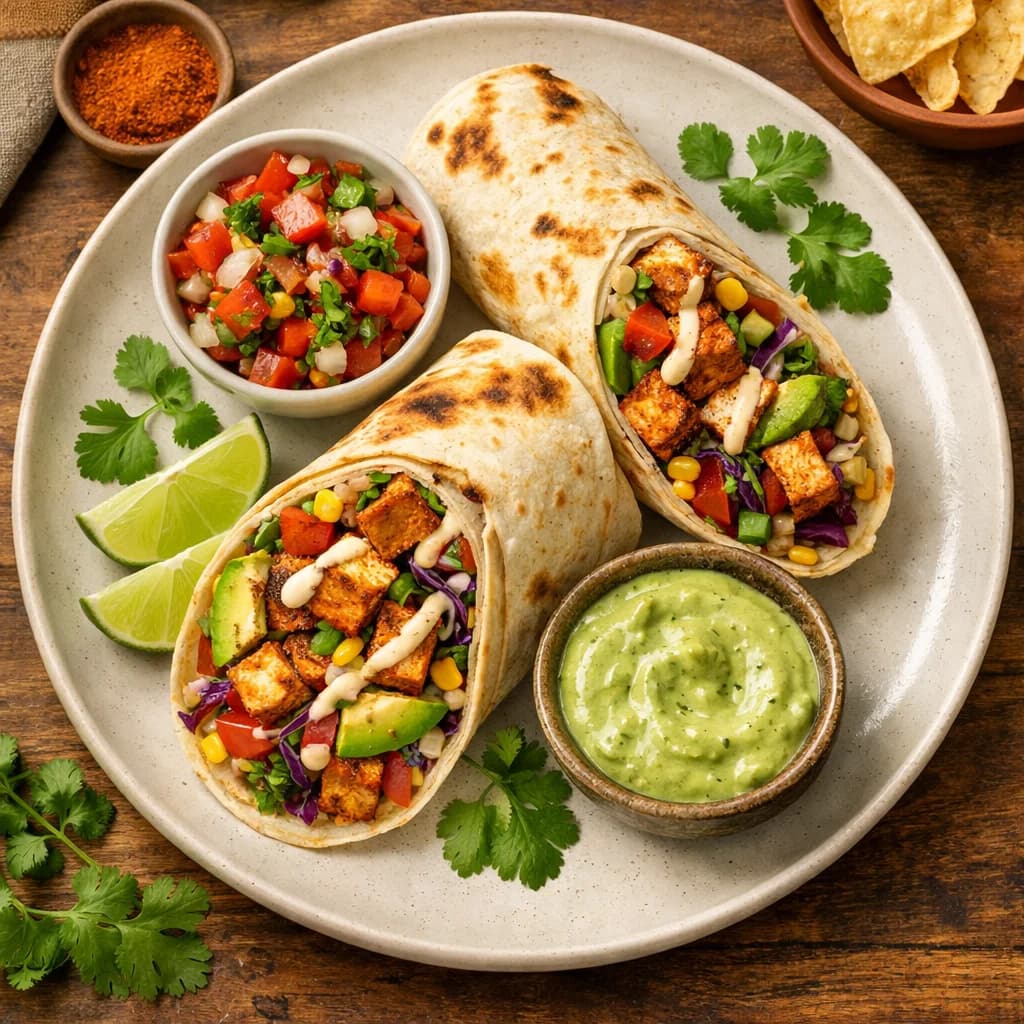 Mexican-Spiced Tofu Avocado Wraps recipe