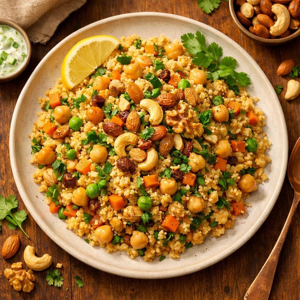 Nutty Chickpea and Millet Pilaf recipe