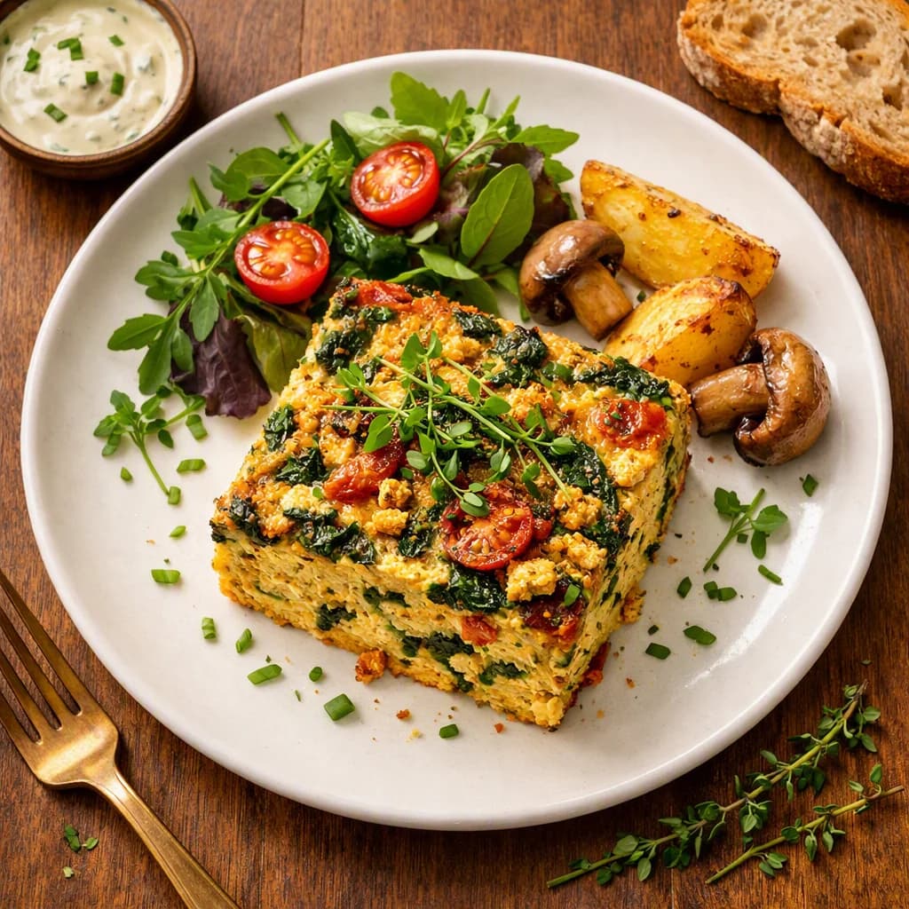 Savory Herb Protein Breakfast Bake recipe