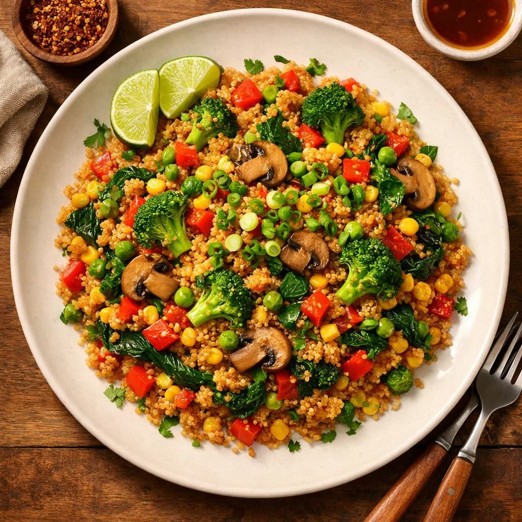 Savory Spiced Quinoa Stir Fry recipe