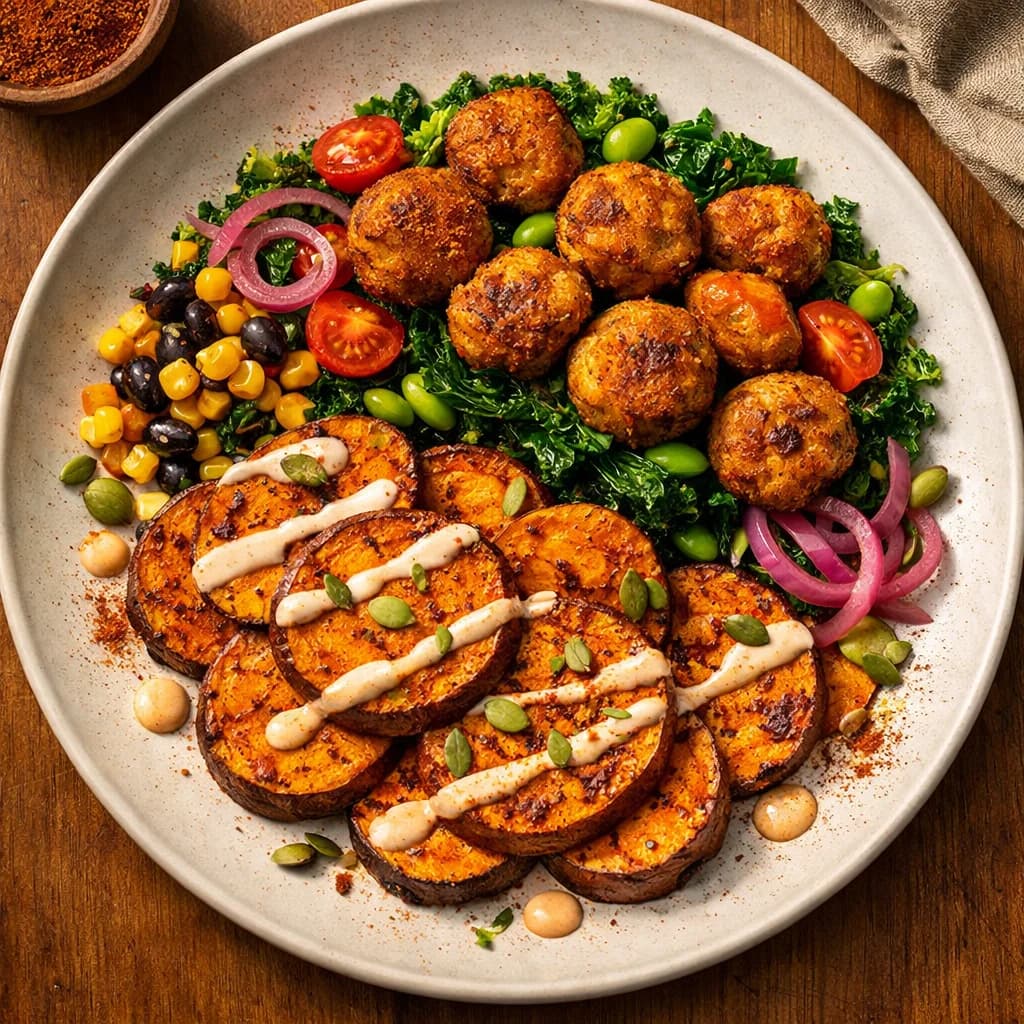 Smoky Sweet Potato and Protein Bites recipe