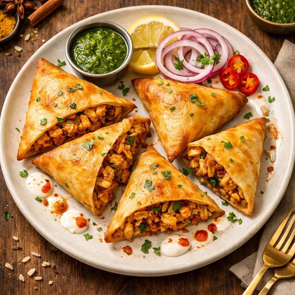 Spiced Chicken and Rice Pockets recipe
