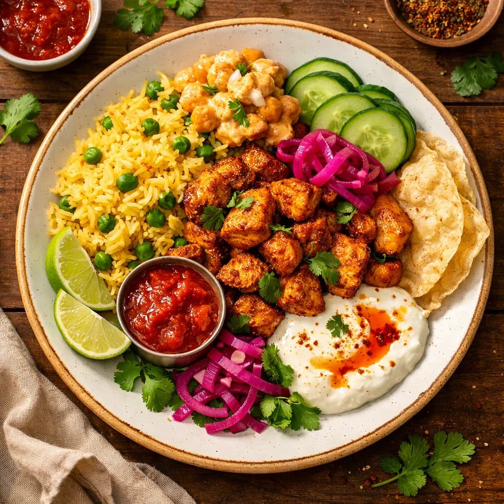 Spiced Chicken and Rice Snack Bowl recipe