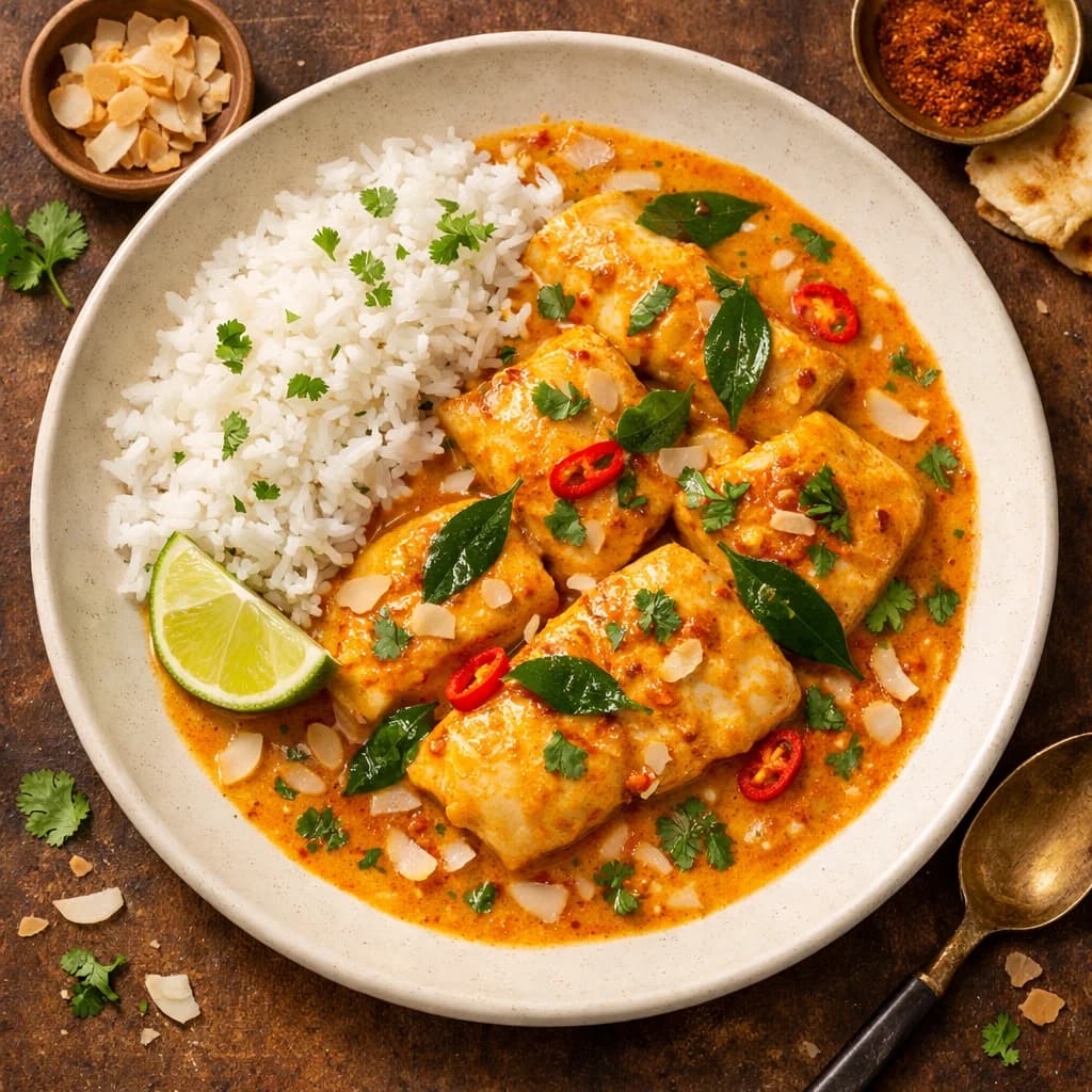 Spiced Coconut Fish Curry recipe