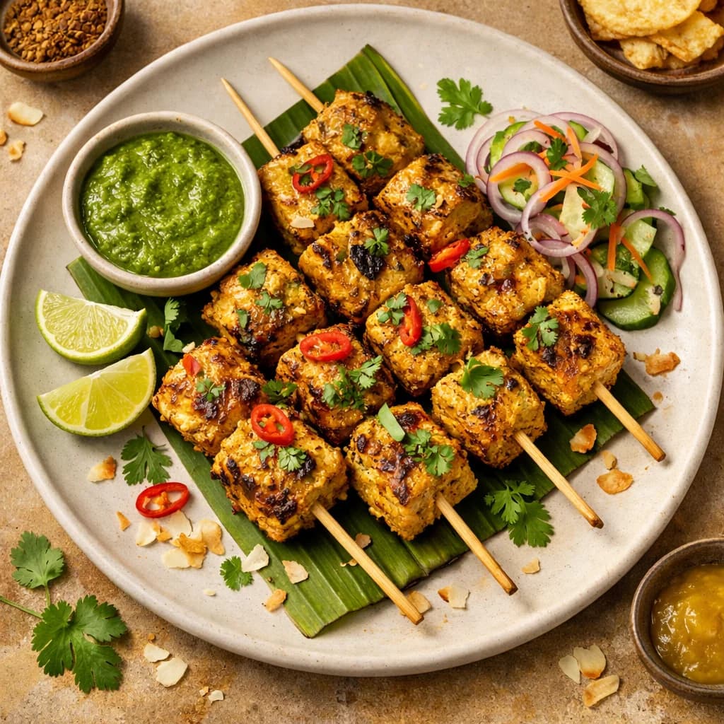 Spiced Coconut Fish Kebabs recipe
