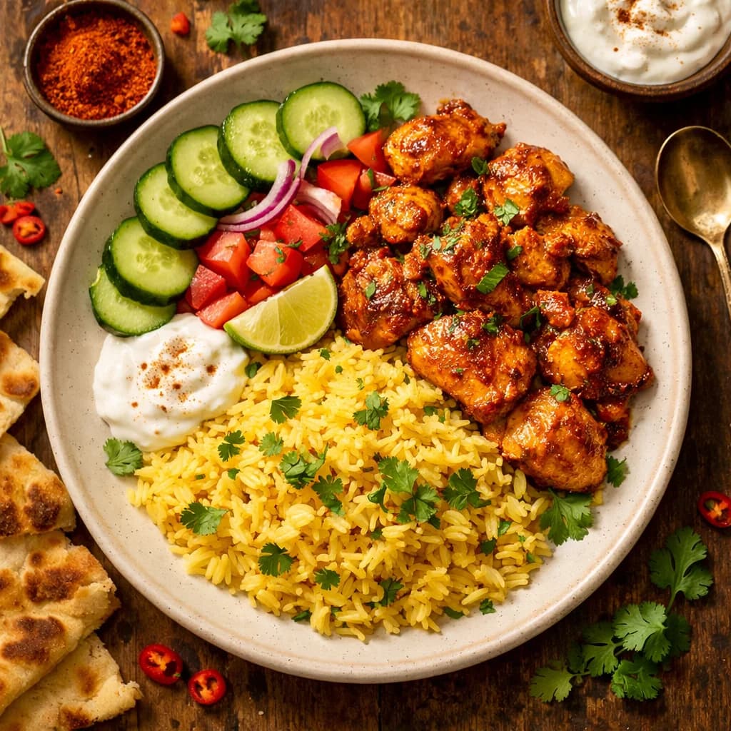 Spicy Chicken and Rice Bowls recipe
