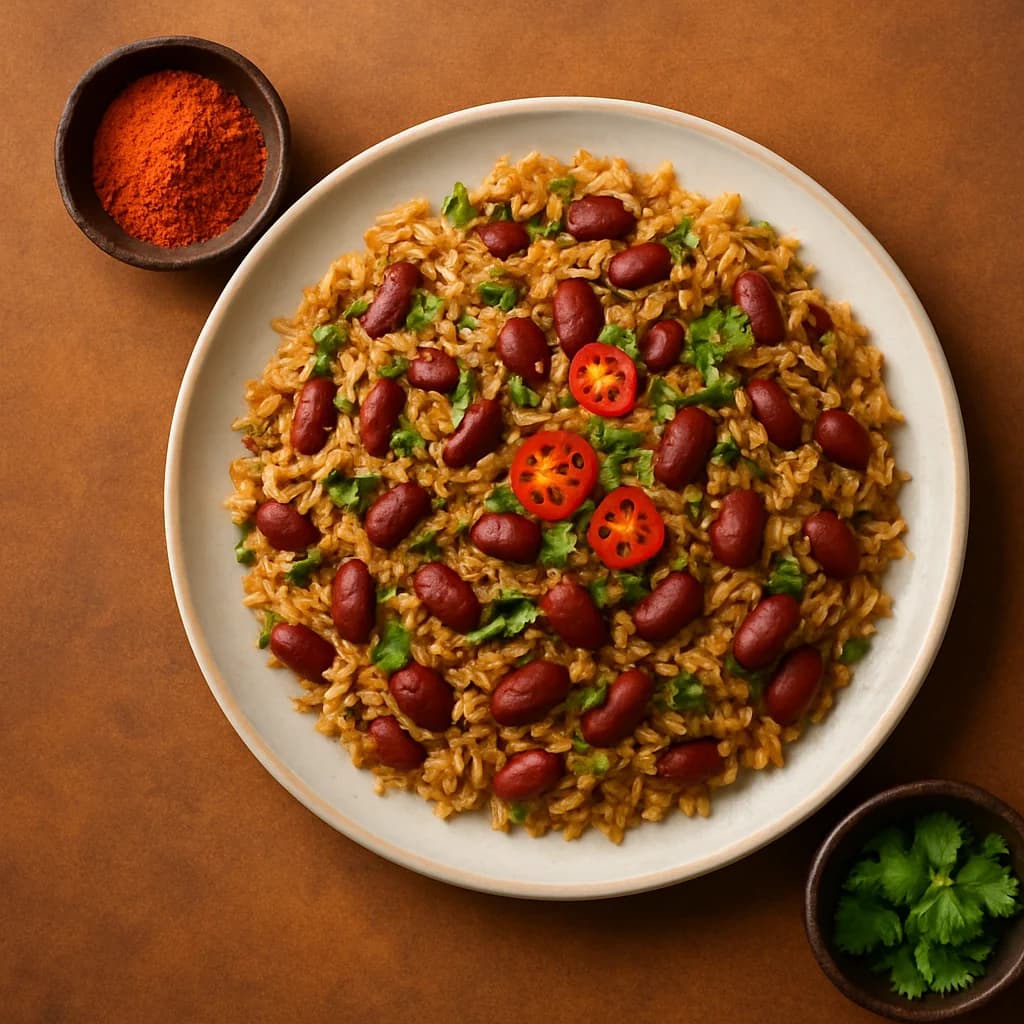 Spicy Rajma Pulao recipe