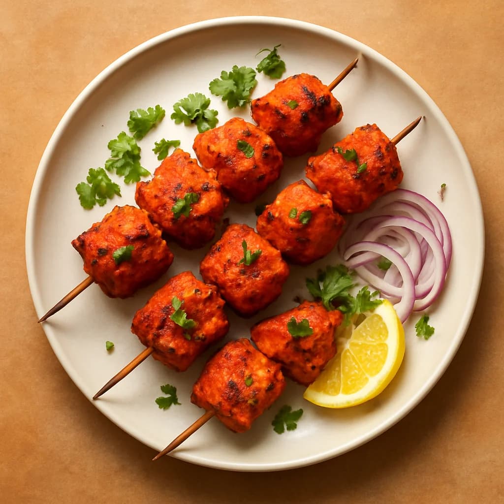 Spicy Tandoori Chicken Skewers recipe
