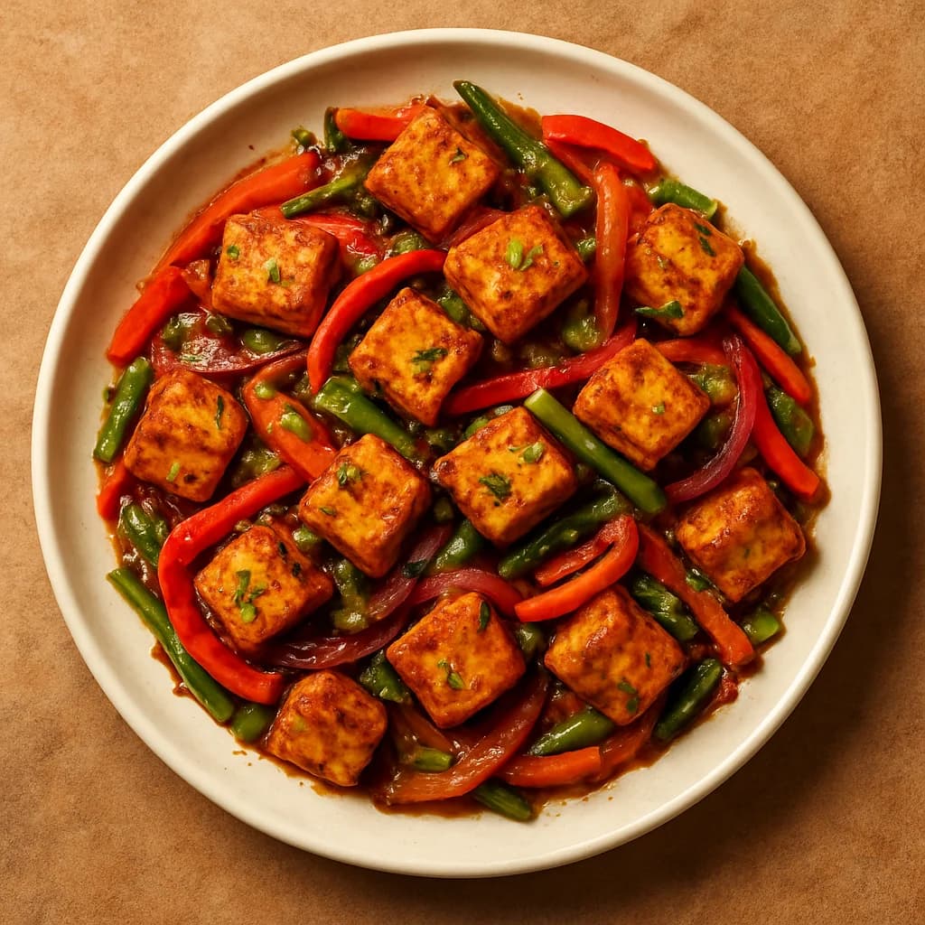 Spicy Tofu and Vegetable Stir Fry recipe