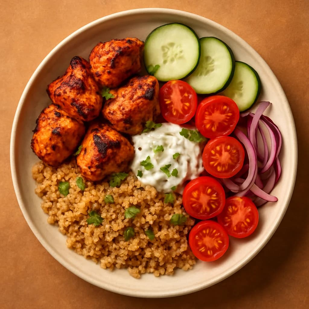 Tandoori Chicken Quinoa Bowl recipe