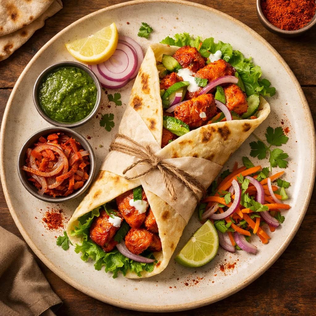 Tandoori Chicken Wrap recipe