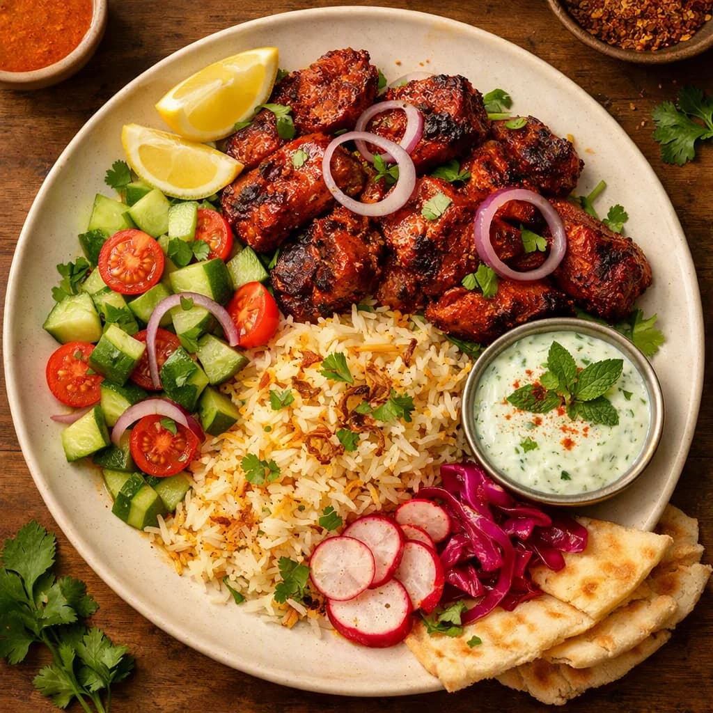 Tandoori Lamb and Rice Bowl recipe