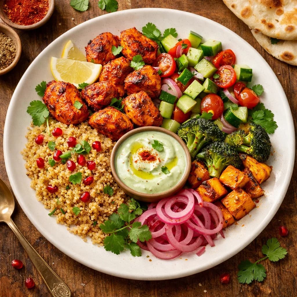 Tandoori Spiced Quinoa Bowl recipe