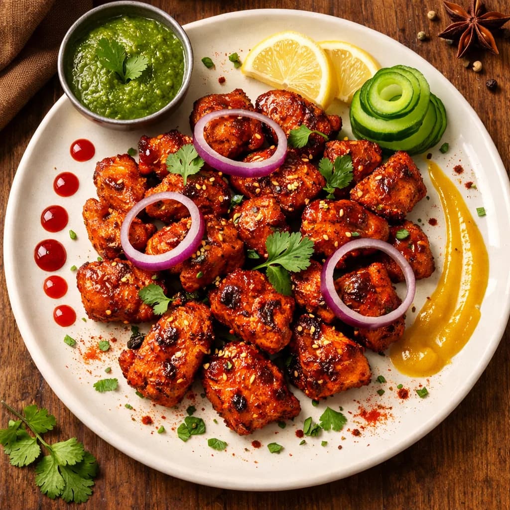 Tangy Masala Chicken Bites recipe