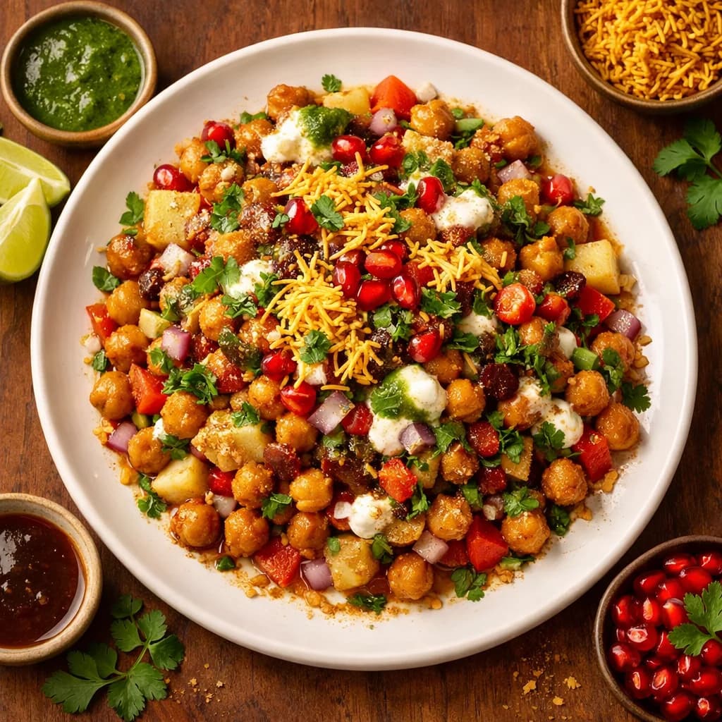 Tangy Masala Chickpea Chaat recipe