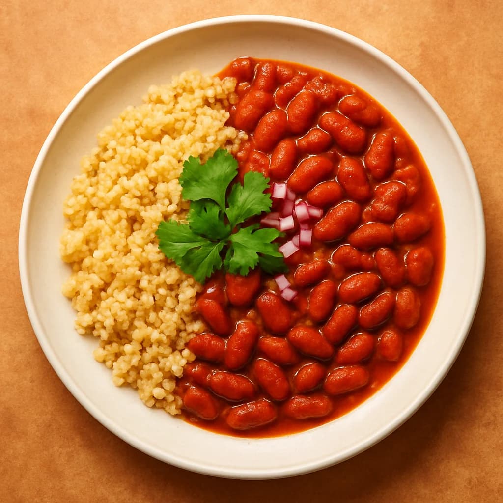 Tangy Rajma and Millet Bowl recipe